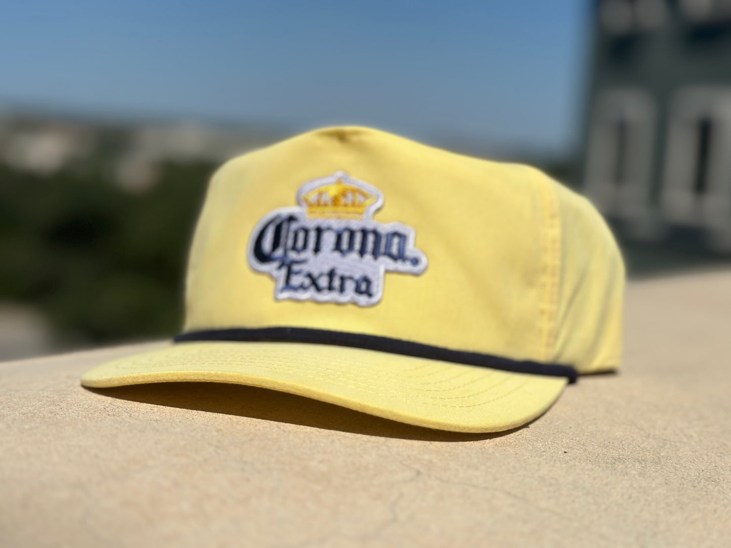 Corona Extra Yellow/Blue Low Profile Rope Hat