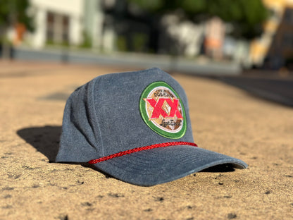 Dos Equis Grey-Blue/Red Rope Hat