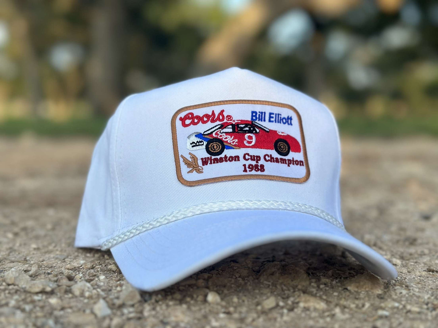 Coors Bill Elliot White Rope Hat