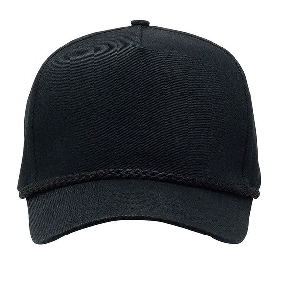 Blank All Black Rope Hat