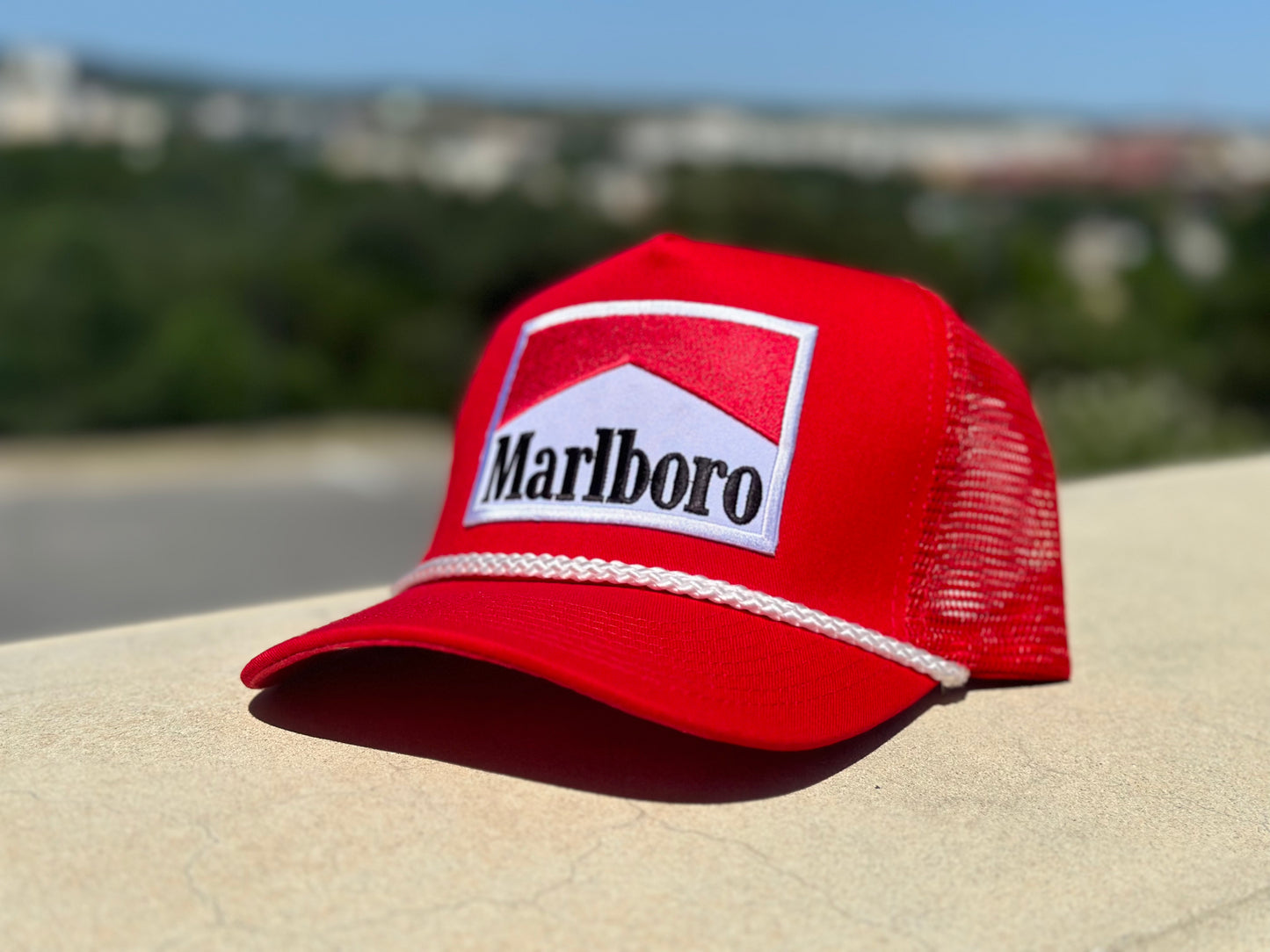 Marlboro Red/White Rope Hat