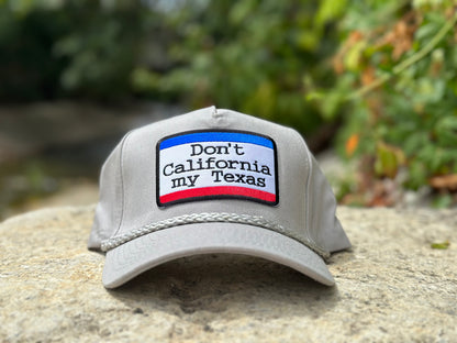 Don’t California My Texas: Grey Rope Hat