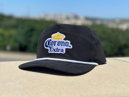 Corona Extra Black/White Low Profile Rope Hat