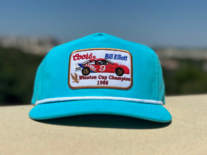 Coors Bill Elliot Light Blue/White Low Profile Rope Hat