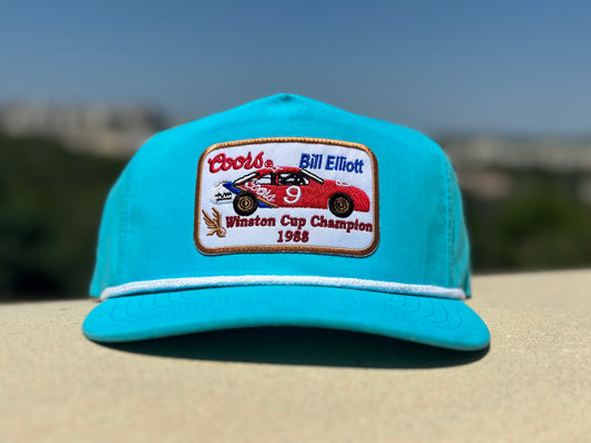 Coors Bill Elliot Light Blue/White Low Profile Rope Hat