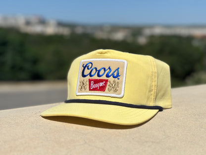 Coors Banquet Yellow/Blue Low Profile Rope Hat