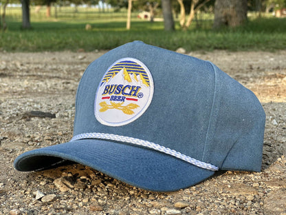 Busch Beer Blue/White Rope Hat