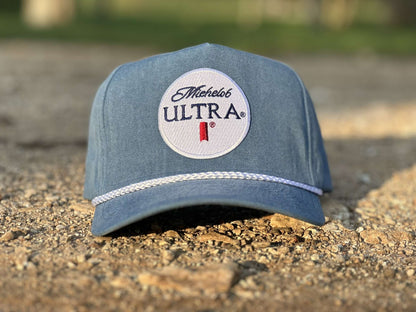 Mich. Ultra Blue/White Rope Hat