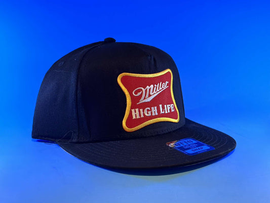 Miller High Life Black SnapBack