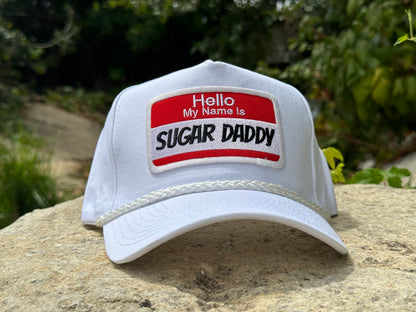 Sugar Daddy: White Rope Hat