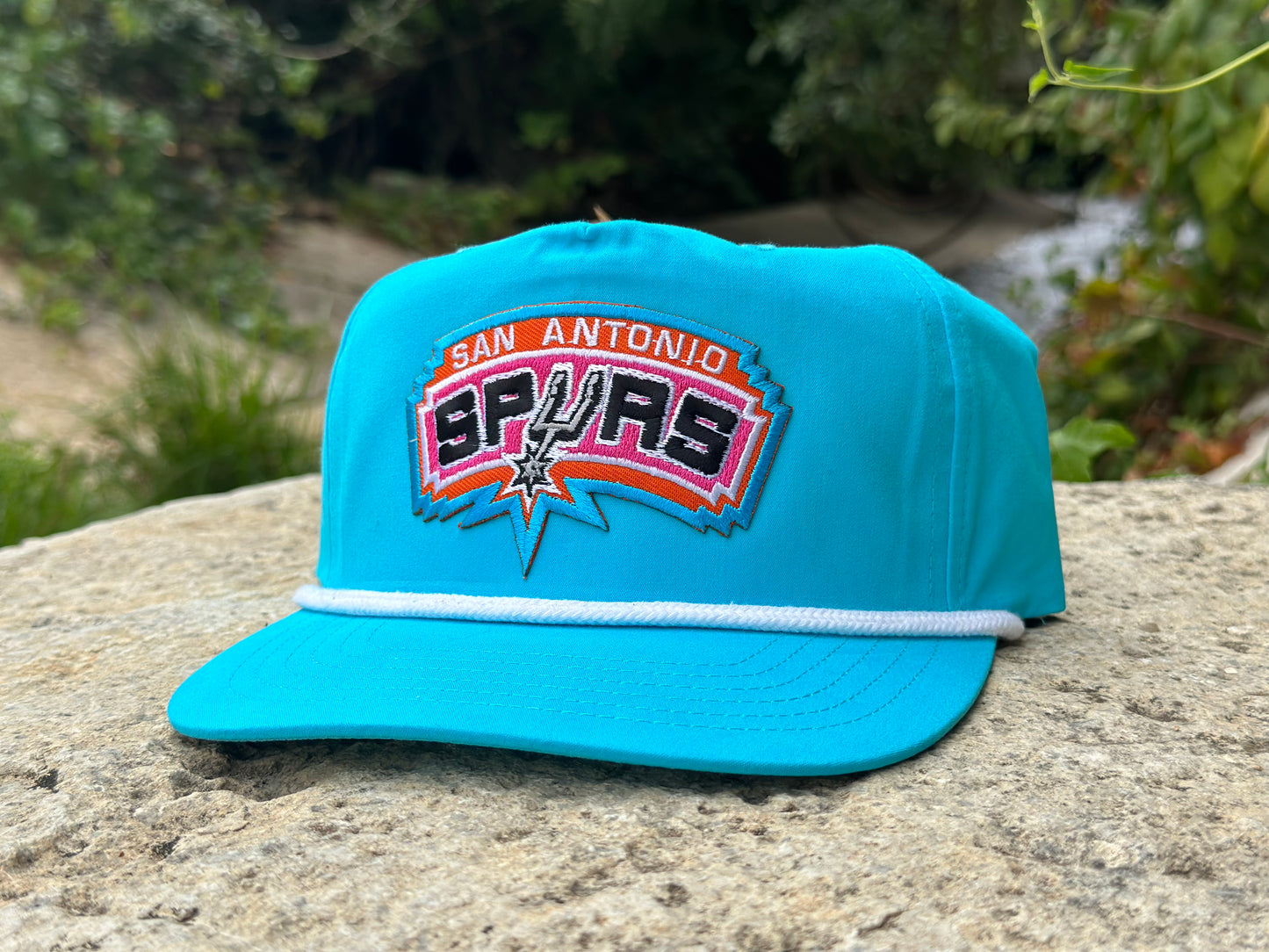 San Antonio Spurs: Light Blue/White Rope Hat