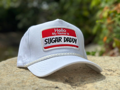 Sugar Daddy: White Rope Hat