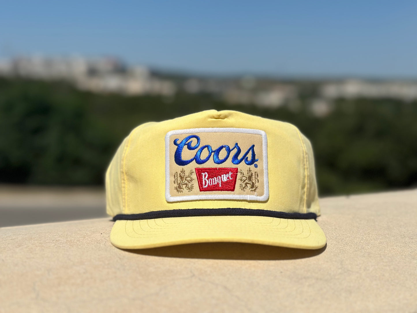 Coors Banquet Yellow/Blue Low Profile Rope Hat