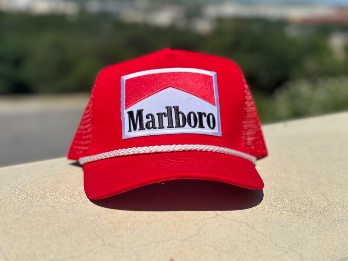 Marlboro Red/White Rope Hat