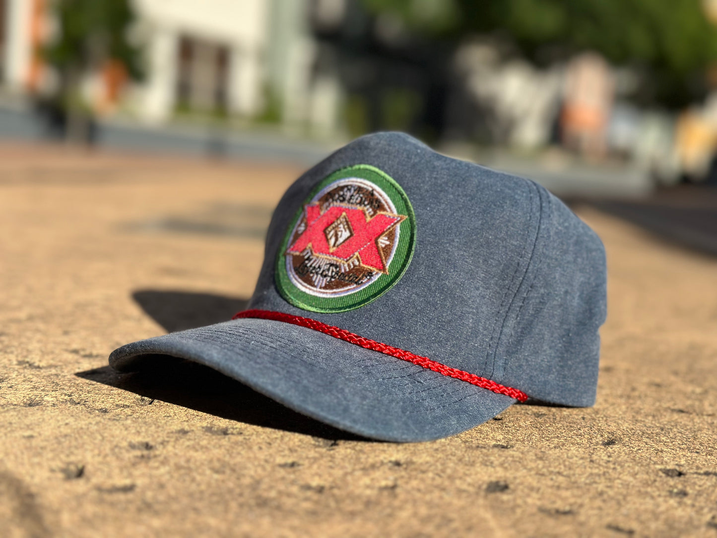 Dos Equis Grey-Blue/Red Rope Hat