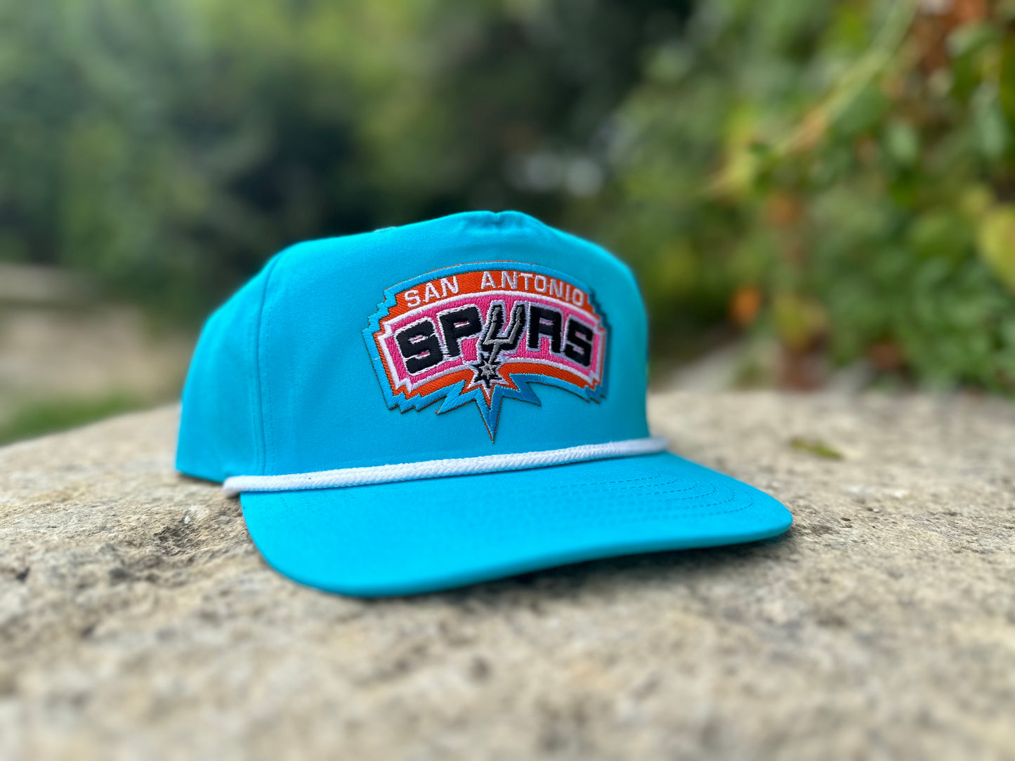 San Antonio Spurs: Light Blue/White Rope Hat