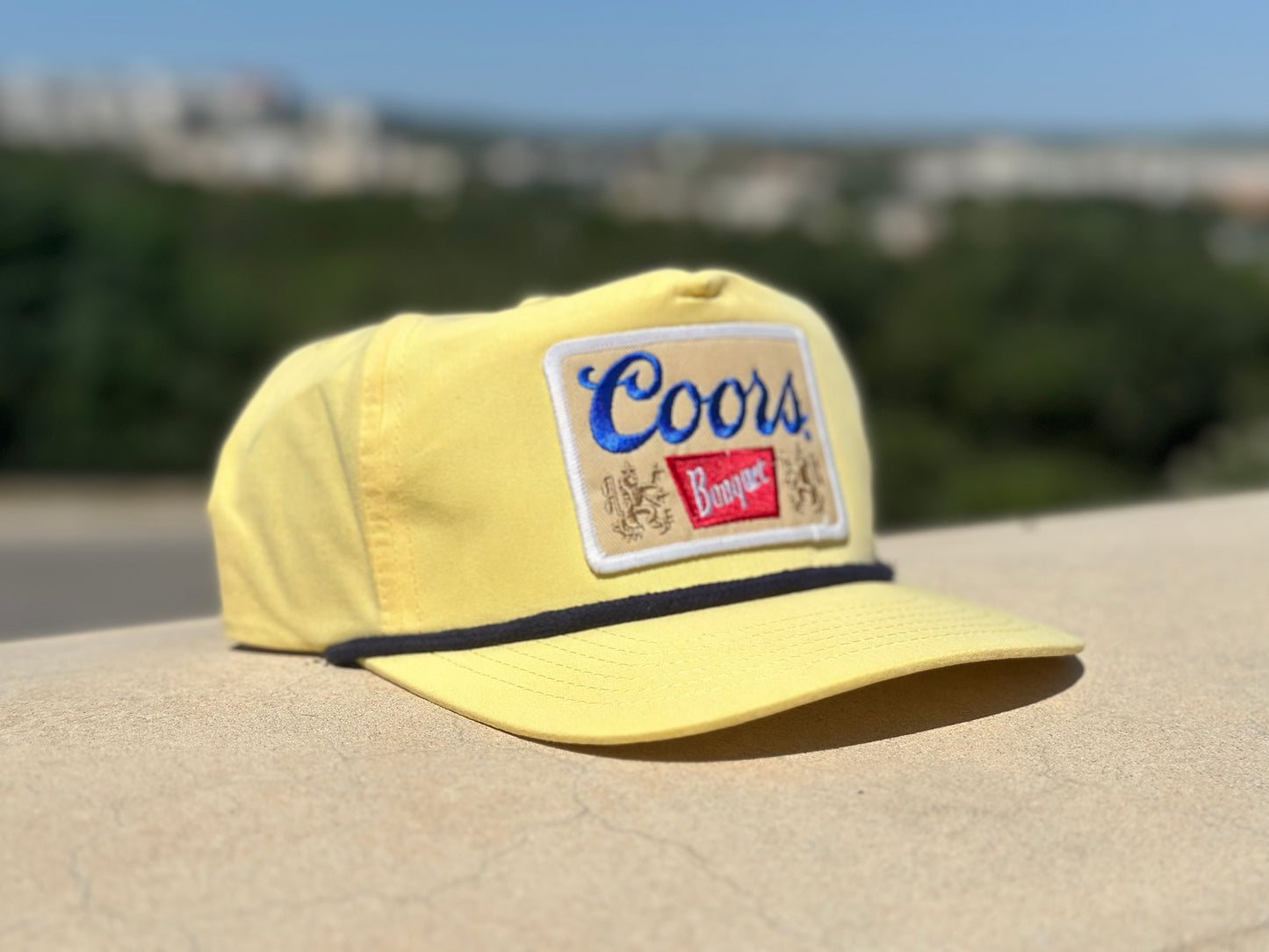 Coors Banquet Yellow/Blue Low Profile Rope Hat