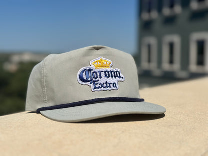 Corona Extra Grey/Blue Low Profile Rope Hat