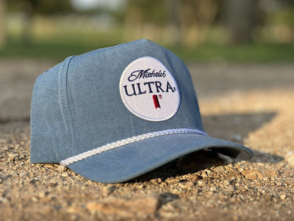 Mich. Ultra Blue/White Rope Hat