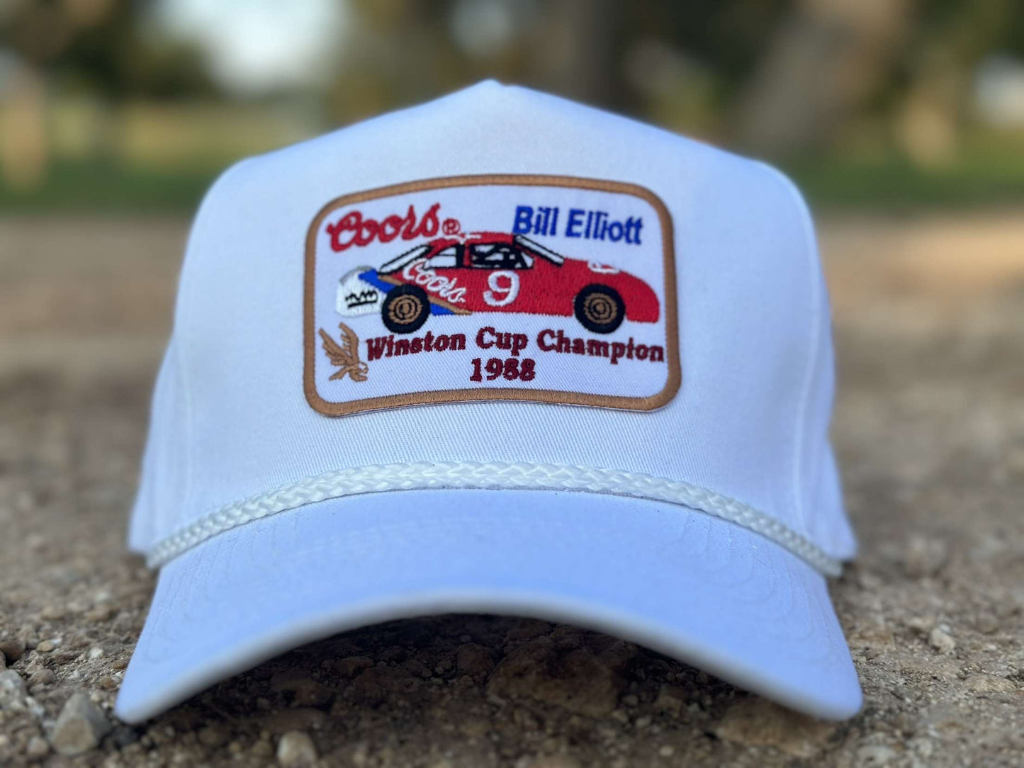 Coors Bill Elliot White Rope Hat